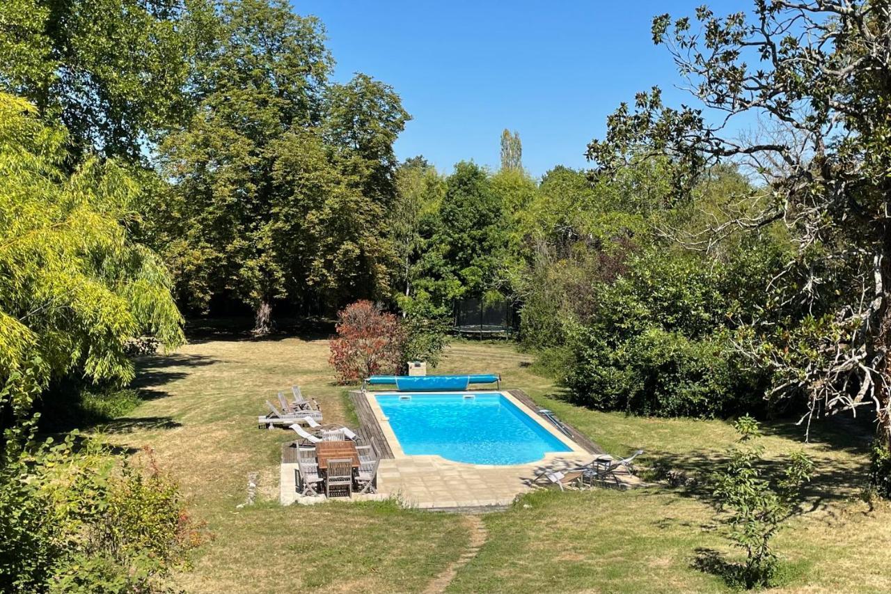 Beautiful 6 Bedroom House With Pool & Large Garden Le Pechereau Luaran gambar